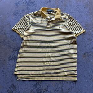 Vintage Polo Ralph Lauren Pima Soft Touch Striped Polo Shirt XL